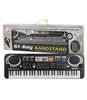 Keyboard Pianino Do Nauki Organy Dla Dzieci Dorosłych 61 Klawiszy Mikrofon Zasilacz Zestaw