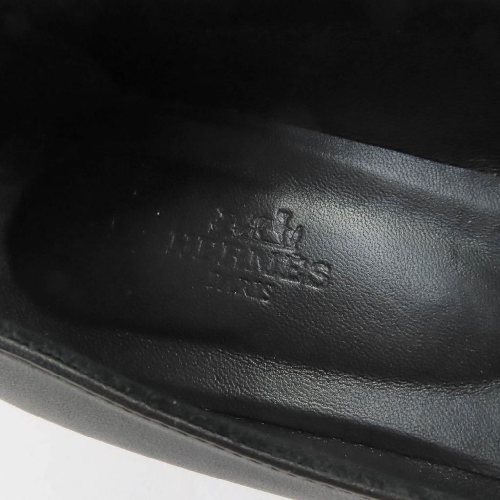Great HERMES Pumps Black Leather Women 37 Used
