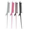 4 Color Rat Tail Highlights Comb with Hair Clip Hair Dyeing Barber Comb Perm Partition Clip Hair