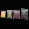 20Pcs Matte Zipper Bag Aluminum Foil Hologram Food Pouch Small Water Proof Zipper Reclosable Self Seal Pouch Packaging Bag