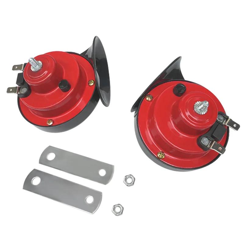 2PCS 60dB Air Horn for Car Snail Electric Horn 12V Power Supplies Boat Motorcycles Automotive Loud Speaker Sound Signal