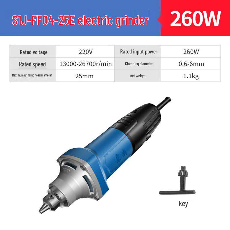 Electric Handheld Small Straight Grinder for Jade Carving and Polishing