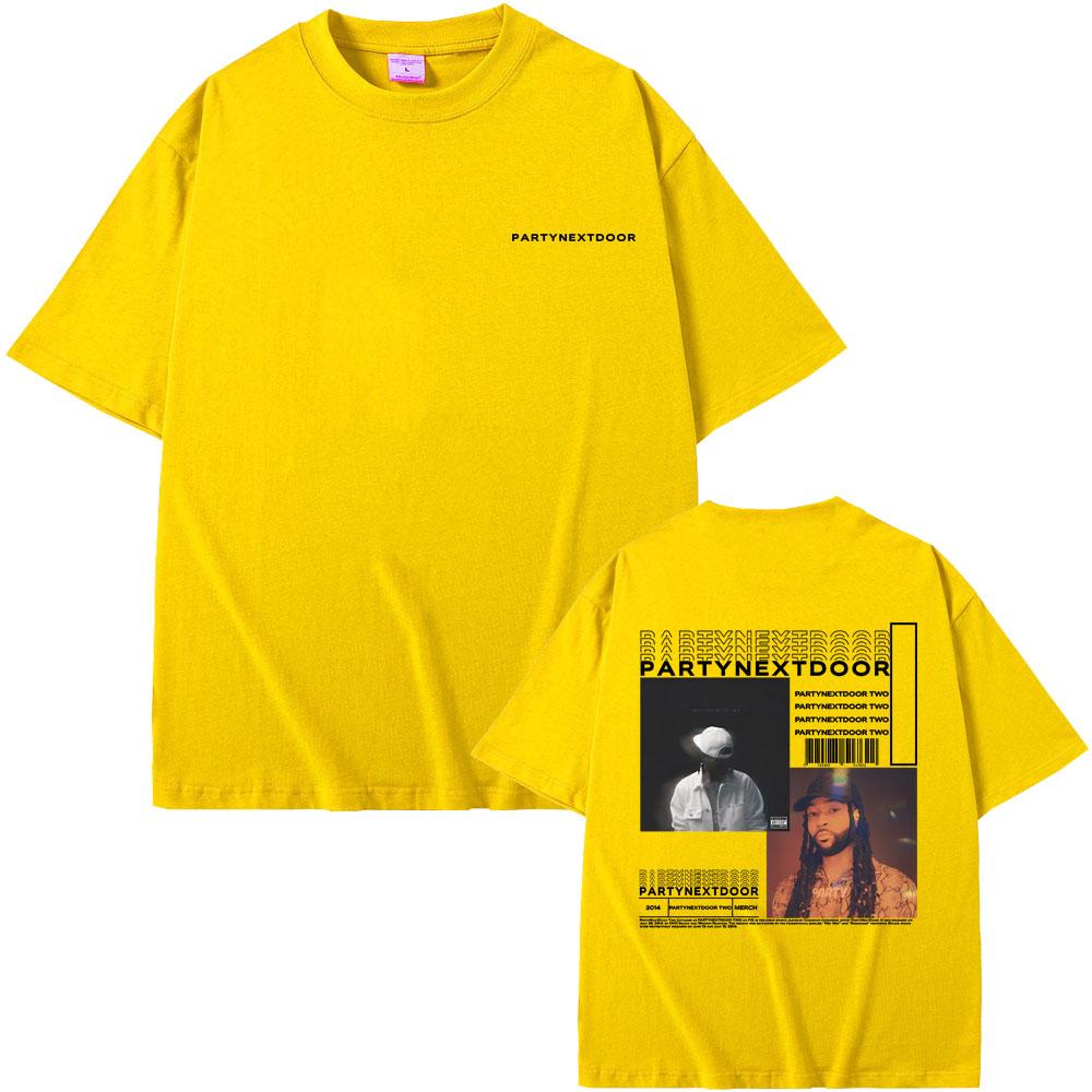 Rapper Partynextdoor Partynextdoor Dvě Alba Oboustranný Potisk Tričko Pánské Hip Hop Vintage Trička Pánské Nadměrné Streetwear
