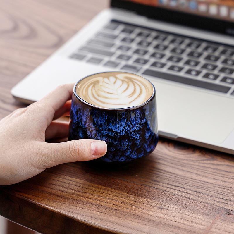 Kiln Change Retro Style Coffee Cup Latte Latte Cup High Value Household Ceramic Cup