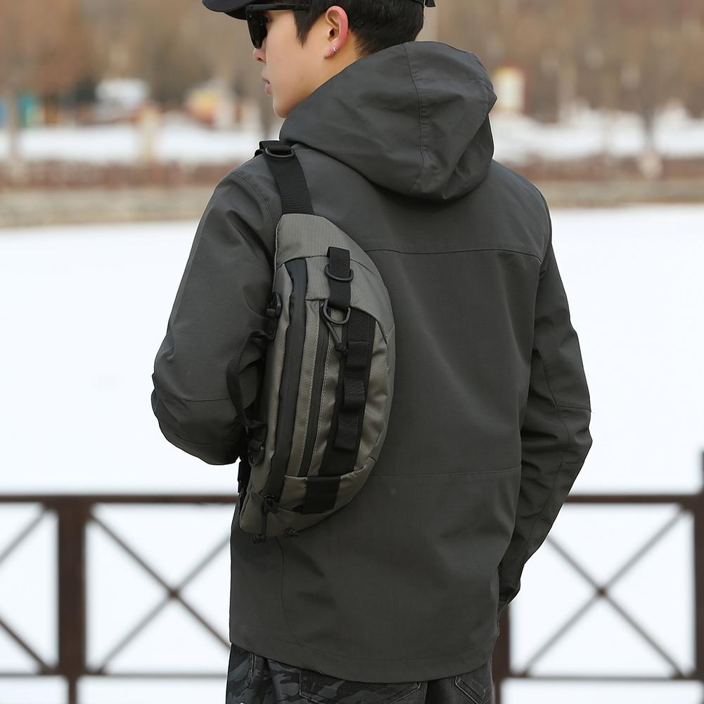 Men Fishing Waist Pack Waterproof Tactical Fanny Pack Multifunctional Anti-Theft Fishing Tackle Bag for Outdoor Camping