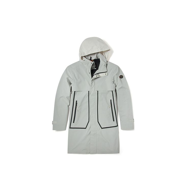 

Timberland Повседневная мужская куртка средней длины с капюшоном, цвет белый-песочный A24KT-BH7 S