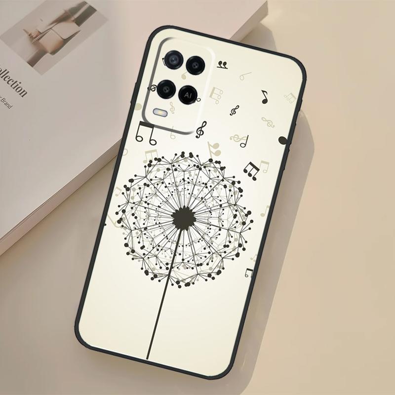 Dandelion Case For Oppo A76 A96 A16 A17 A18 A60 A80 A40 A38 A58 A78 A98 A94 A74 A54 A15 A57 A77 A5 Pro