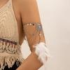 Bohemian Style Wide Irregular Open Bangle Silver Cuff Bangles Cute Exaggerated Bracelet  Women