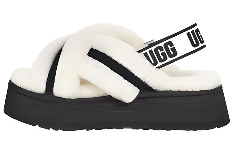 UGG DISCO Shearling Fashion Slippers Women s White 1121550-WHT 40