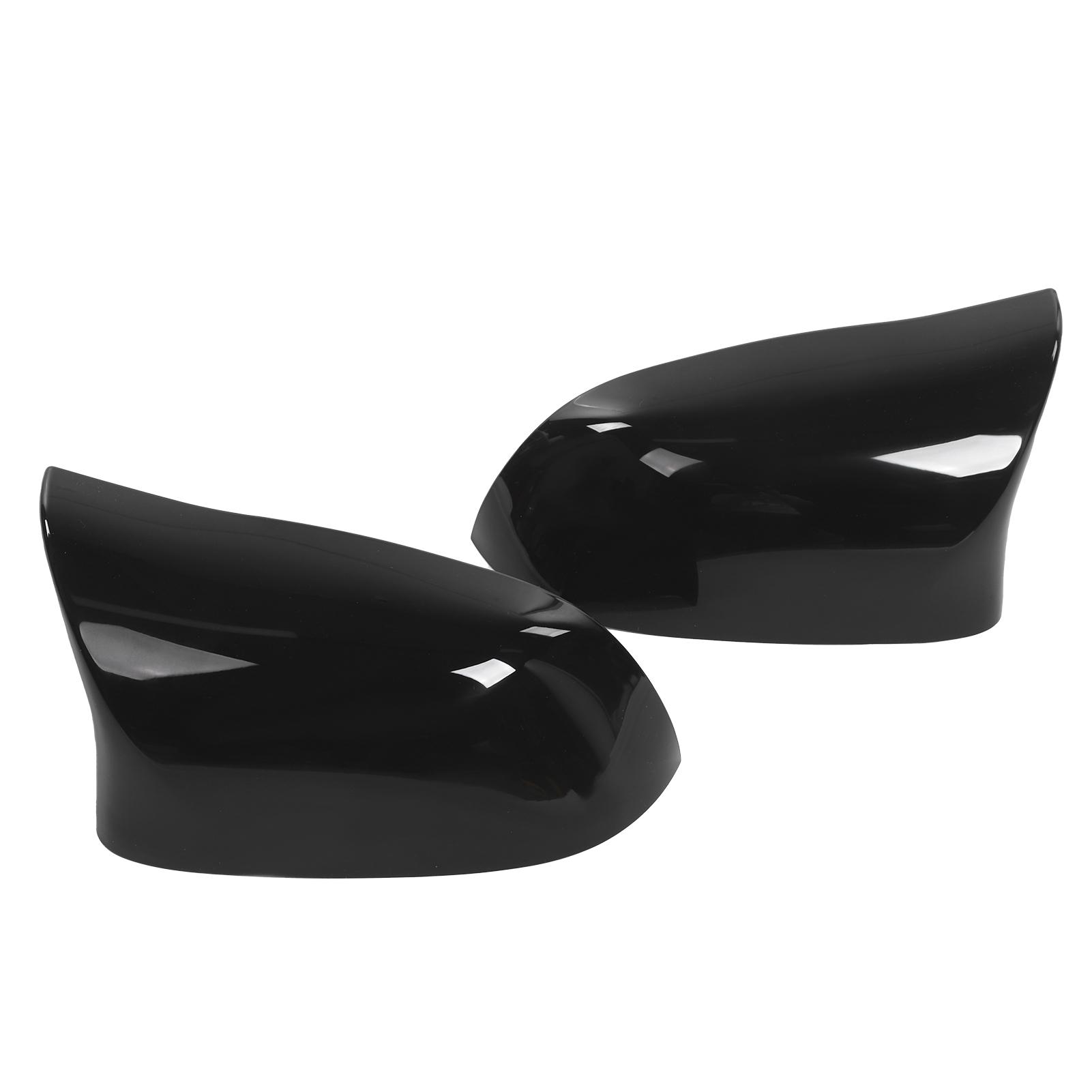 

Pair Side Mirror Cover Trim Protective Case Glossy Black Fit for X5 F15 X6 F16 2014 2018