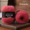 Hand-Knitted Gradient Alpaca Mohair Baby Yarn Shawl/Blanket