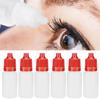 50Pcs 5ml Empty Dropper Bottles Squeezable Eye Liquid Bottle Container with Lids PlugsRed