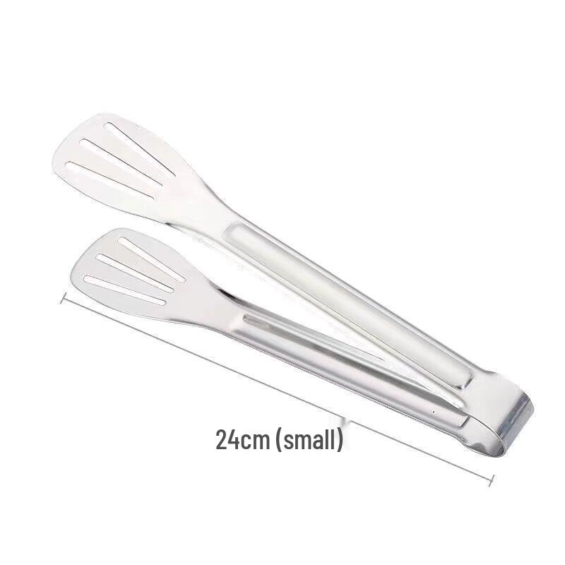 Stainless Steel Korean BBQ & Kitchen Tongs: Bread, Steak, or Barbecue Tongs with Three-Line Grip