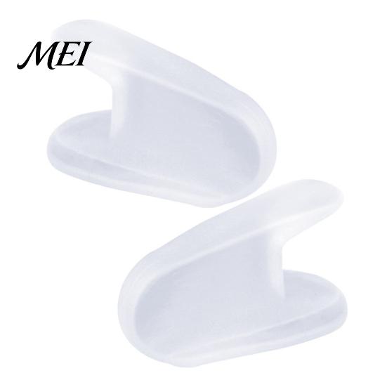 Flexible Toe Spacer 2PCS Gel Separator, Soft Flared Spreader Straightener, Ultra-Thin Non-Slip A-shaped Separator Comfortable Bunion Corrector,