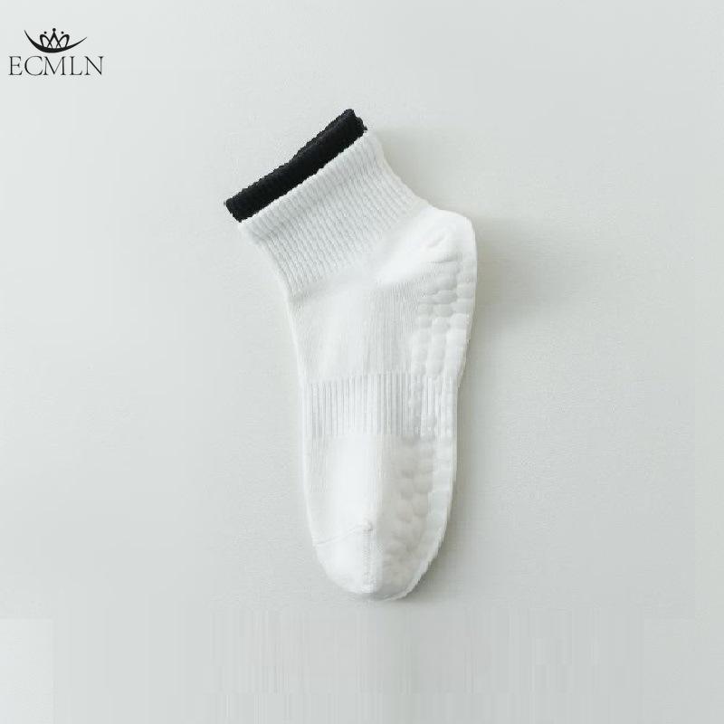 Women's Mid-tube Cotton Socks Pilates Fitness Dance Non-slip Socks Spring and Summer Adult Floor Socks