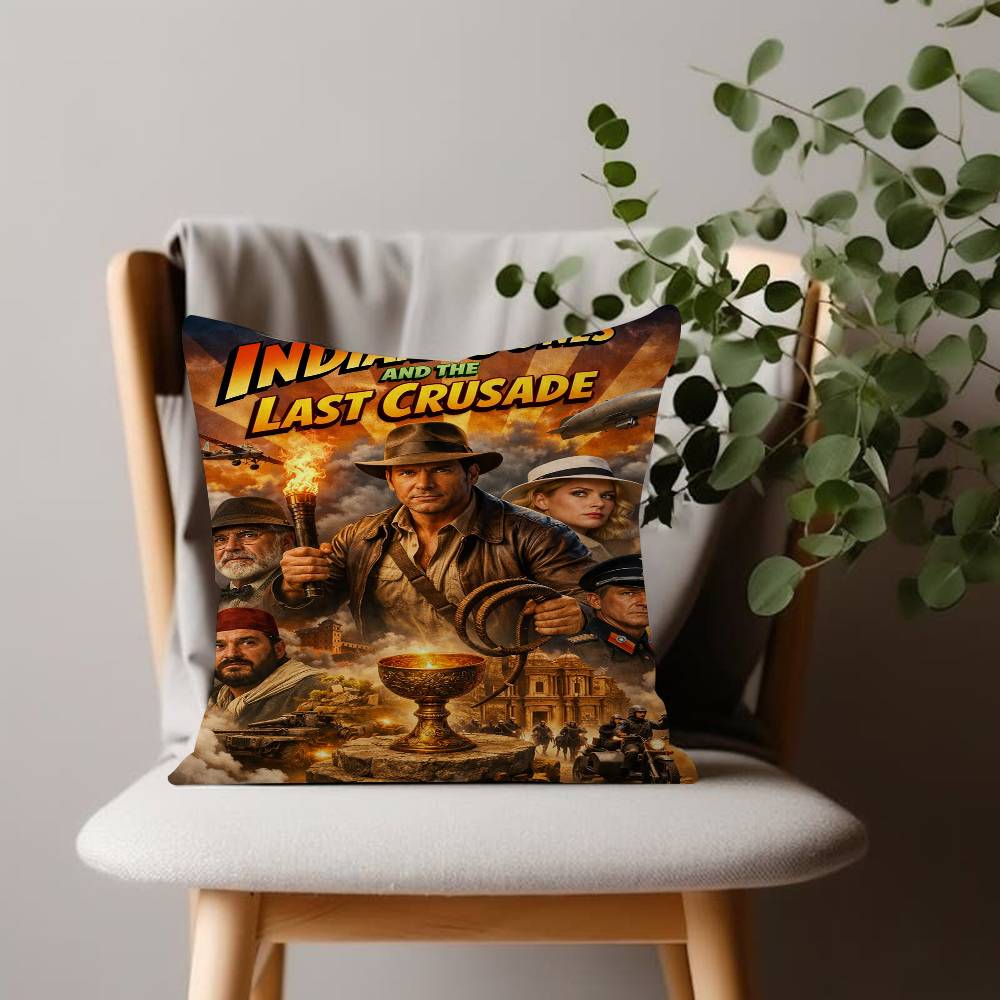 Indiana Jones pillow cover sofa cushion cover home room decoration children gift
