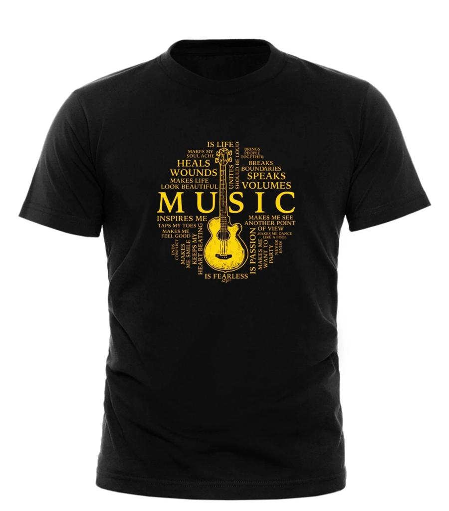 Music Meaning - Mens Funny Novelty Tee Top Gift T Shirt All Sizes Black T-shirt