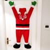 Christmas Hanging Santa Suit From The Gutter Roof Outdoor Decoration Big 5FT
