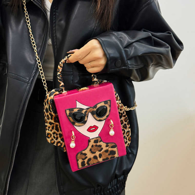 Women's bag spring new fashion funny personality beautiful woman small square bag shoulder messenger bag box bag