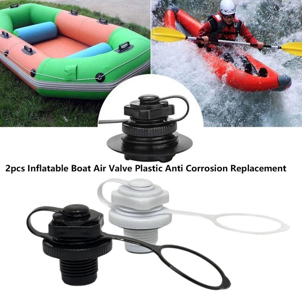 2pcs Plastic Anti Corrosion Replacement Screw Diameter 22mm Air Valve for Inflatable Rubber Dinghy