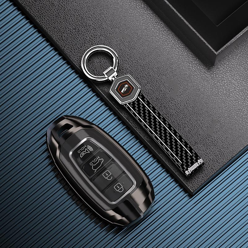 3/4/5 Buttons Car Key Case Cover Keychain for Hyundai I30 Ix35 KONA Encino Solaris Azera Grandeur Ig Accent Santa Fe Palisade