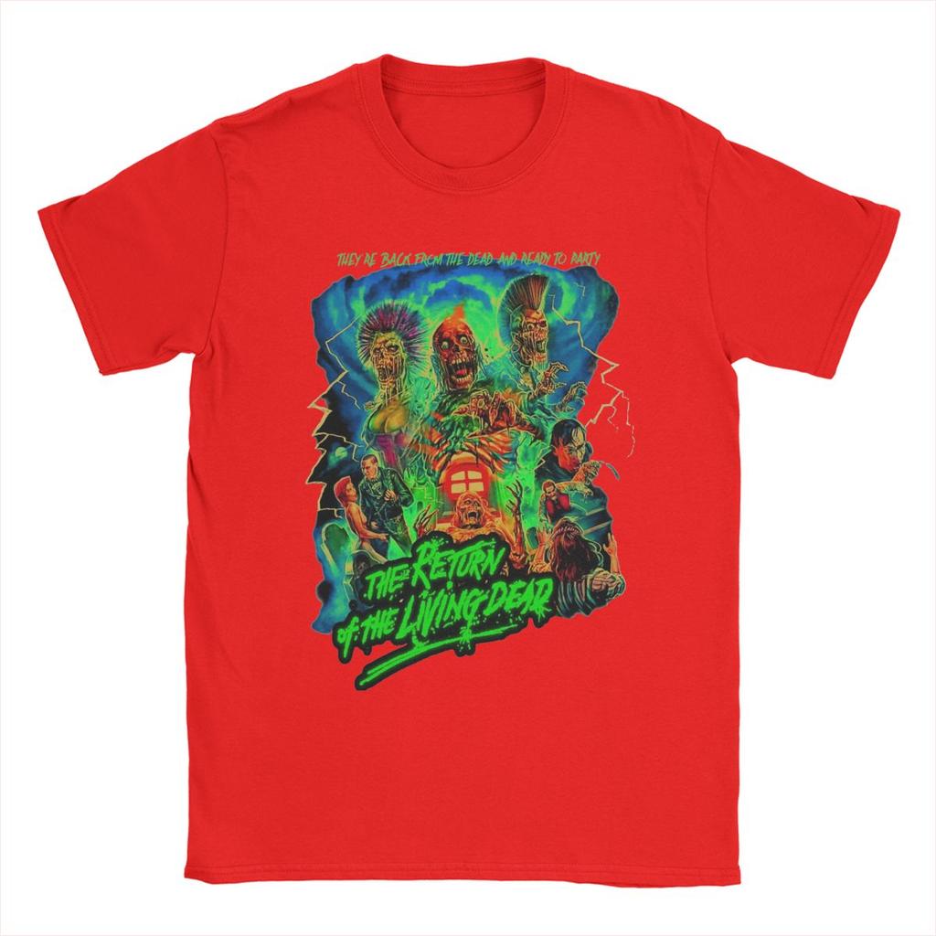 The Return Of The Living Dead T Shirt Men 100% Cotton for Male T-Shirt Round Collar Tees Short Sleeve Clothes Birthday Gift