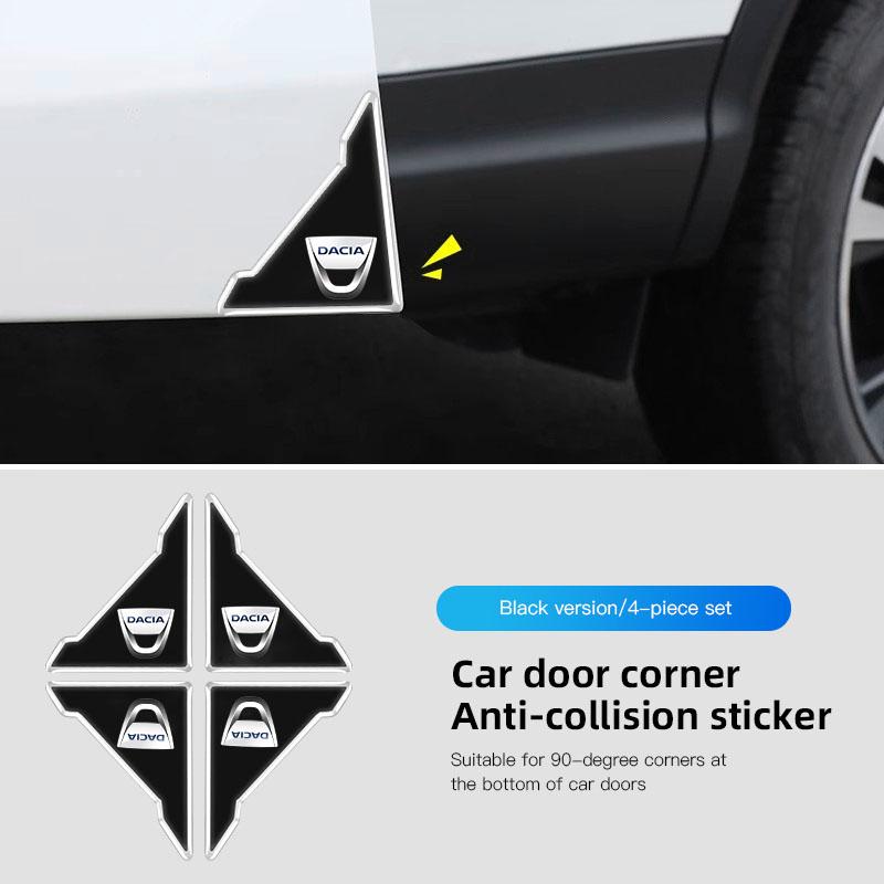 4Pcs Car Door Silicone Buffer Sticker Anti Collision Scratch For Dacia Duster Logan Sandero Stepway Dokker Lodgy MCV 2019 Spring