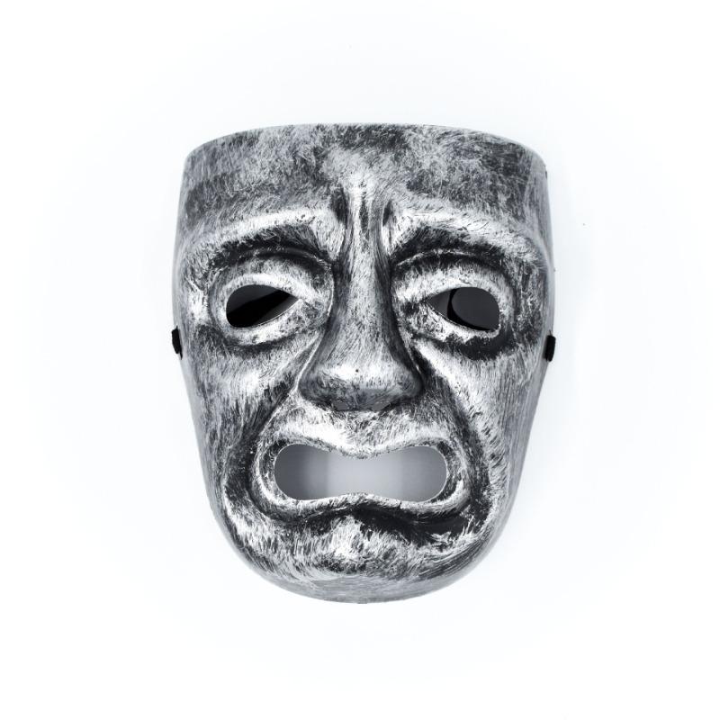 Halloween Party Mask Funny Pain Face Emoji Mask Adult Antique Show Ball Party Mascara Scary Mask Cosplay Props