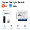 ZWSM16 2 Gang Zigbee 2-Way Switch Module Tuya Mini Remote Control Smart Circuit Breaker