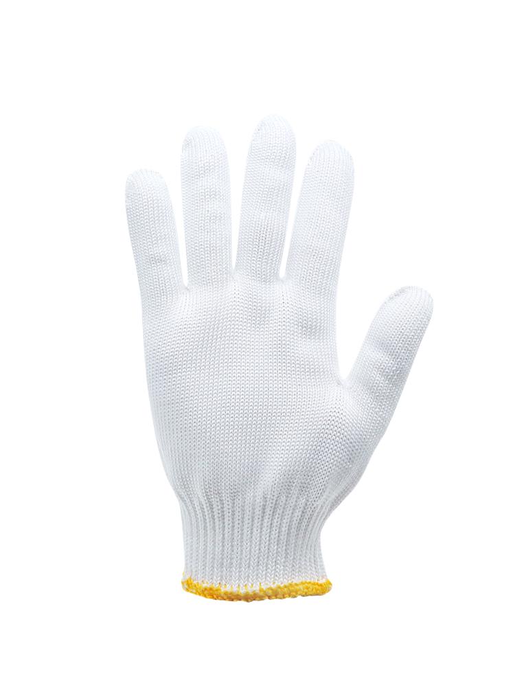 Men's Anti-Slip, Wear-Resistant Work Gloves - Thickened Nylon Cotton Yarn, Split Finger Design for Construction Safety