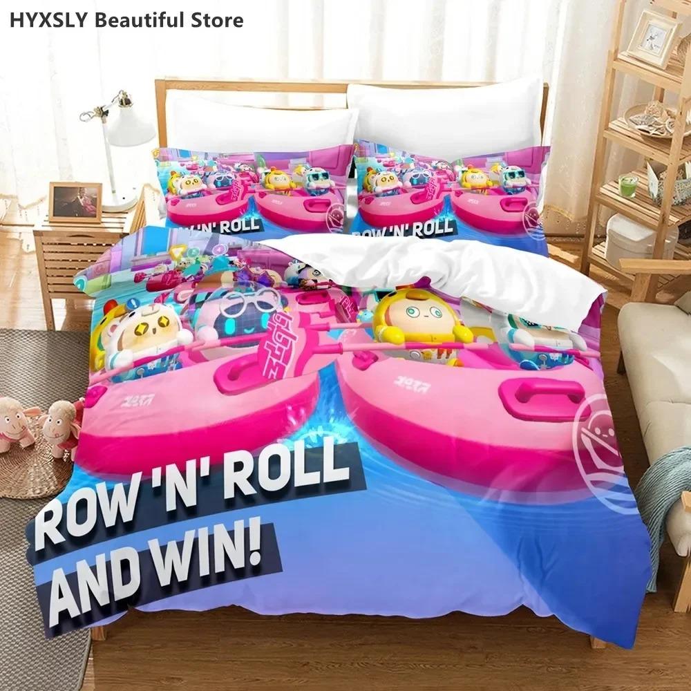 Eggy Party Sängkläder Set Örngott Enkel Twin Full Queen King Barn Sänglinne 3D-tryckt Spel Eggy Påslakan