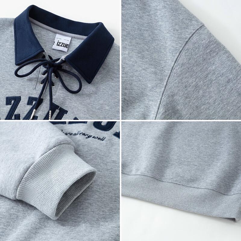 Izzue IT Women's Fleece-Lined Collared Sweatshirt