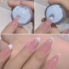 Silicone Nail Stamper French Nail Tips Double Head Transparent Jelly Stencil Template Seal Stamper Scraper For Fast Nails Tip Nail Polish Stamping