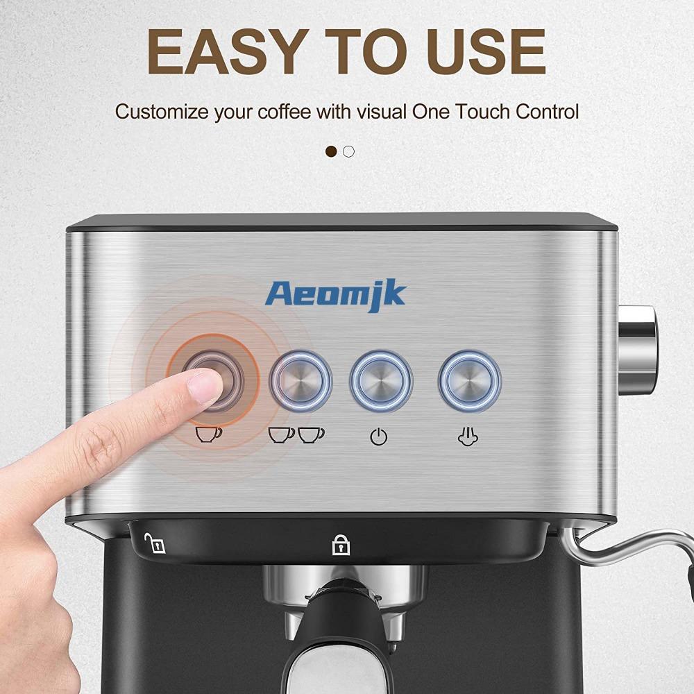 Coffee Machine Italian Semi-Automatic Espresso High Pressure Extraction Milk Foam Coffee Machine