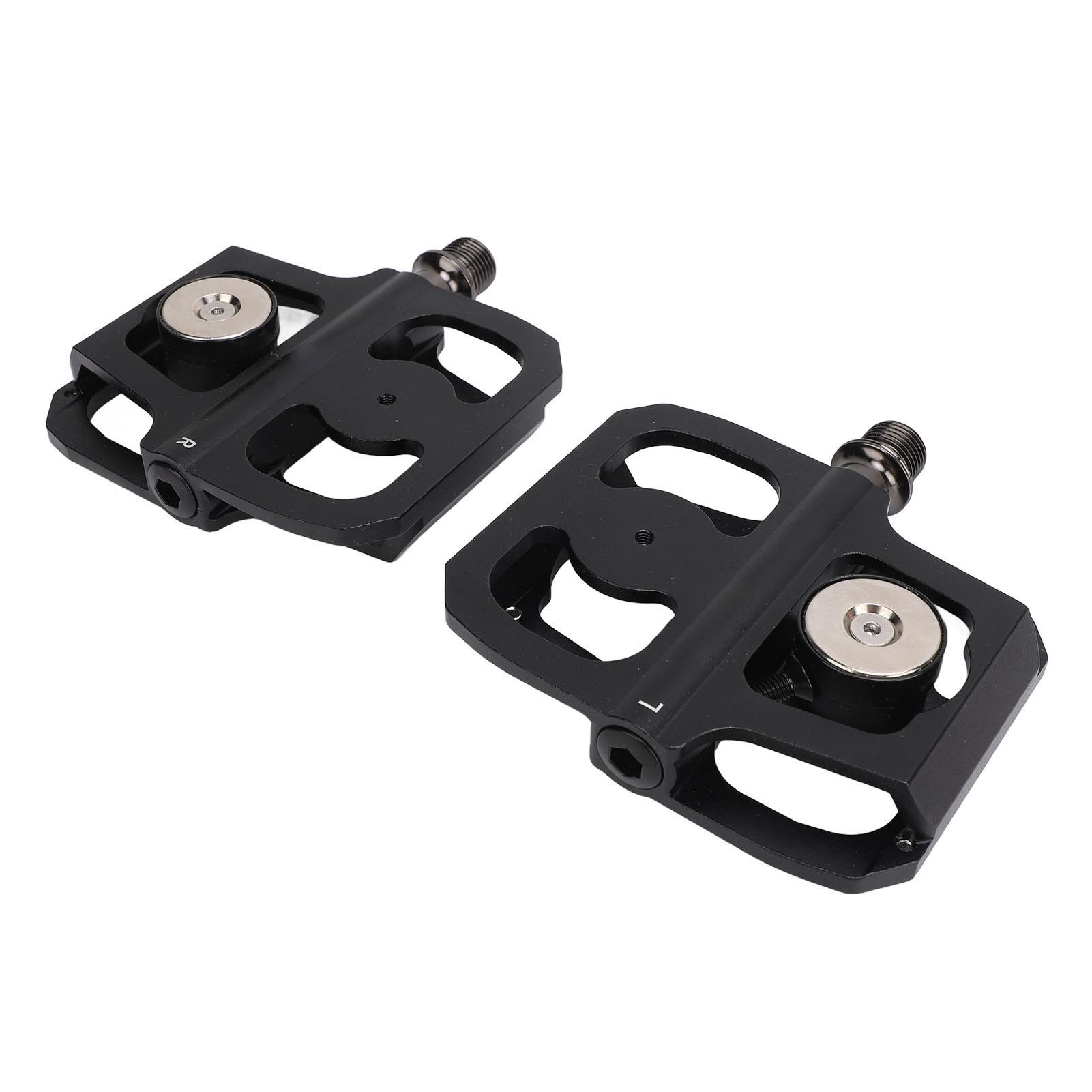 2PCS Bike Pedals Aluminum Alloy Steel Shaft DU Sealed Bearing Anti Slip Flat Platform Pedals for Road Mountain Bikes