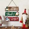 1D Flat Decoration, 1 Set of 1pcs 1D Flat Christmas Ornament Hanging Set | Includes Santa Claus, Snowman, and Reindeer Designs