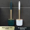 Luxury Wall-Mounted Silicone Toilet Brush & Holder Set for WC Bathroom Accessories - Durable Toilet Wash Brush Clean Maintenance