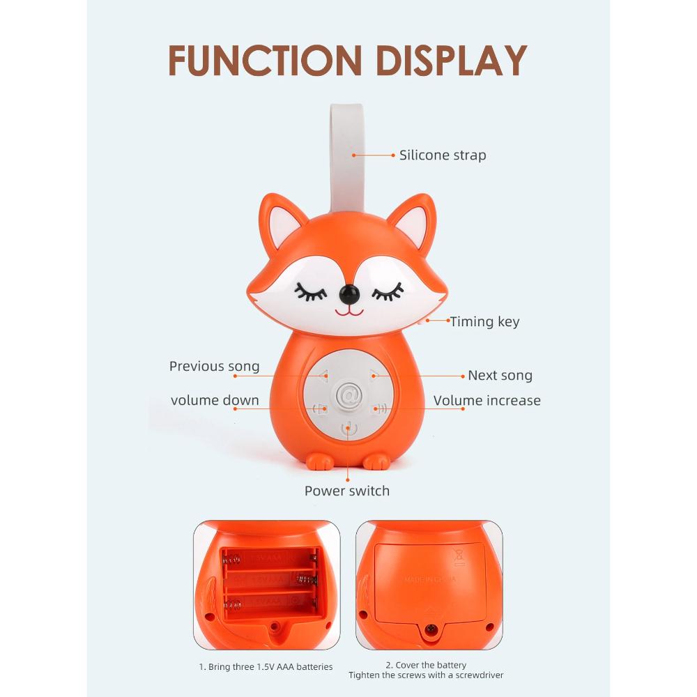 1pc Baby White Noise Soother Machine with 5 Soothing Sounds Music Timer for Newborn Toddler Sleep Aid Stroller Home Use