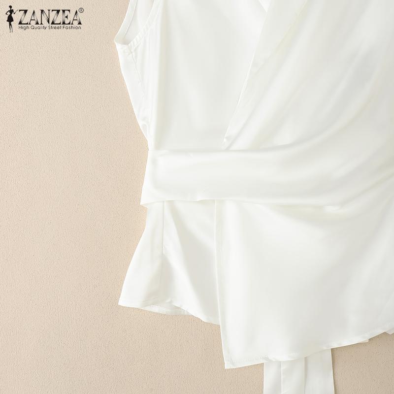 ZANZEA Women Summer V-Neck Casual Sleeveless Tank Tops