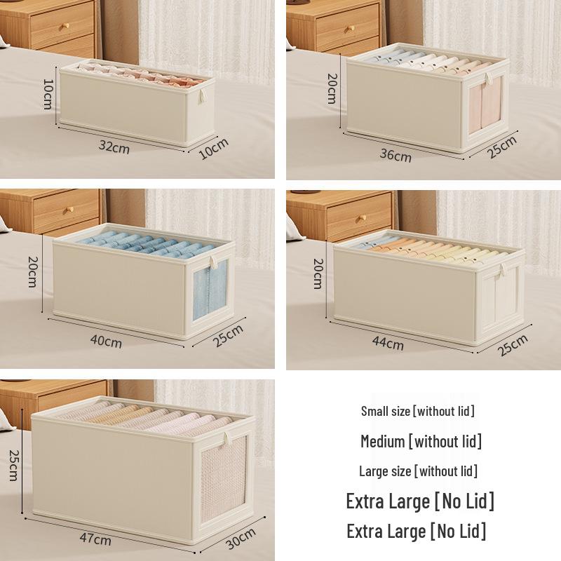 Große Aufbewahrungsbox für das Schlafzimmer aus Oxford-Gewebe mit Deckel – Staubdichter Kleiderorganizer