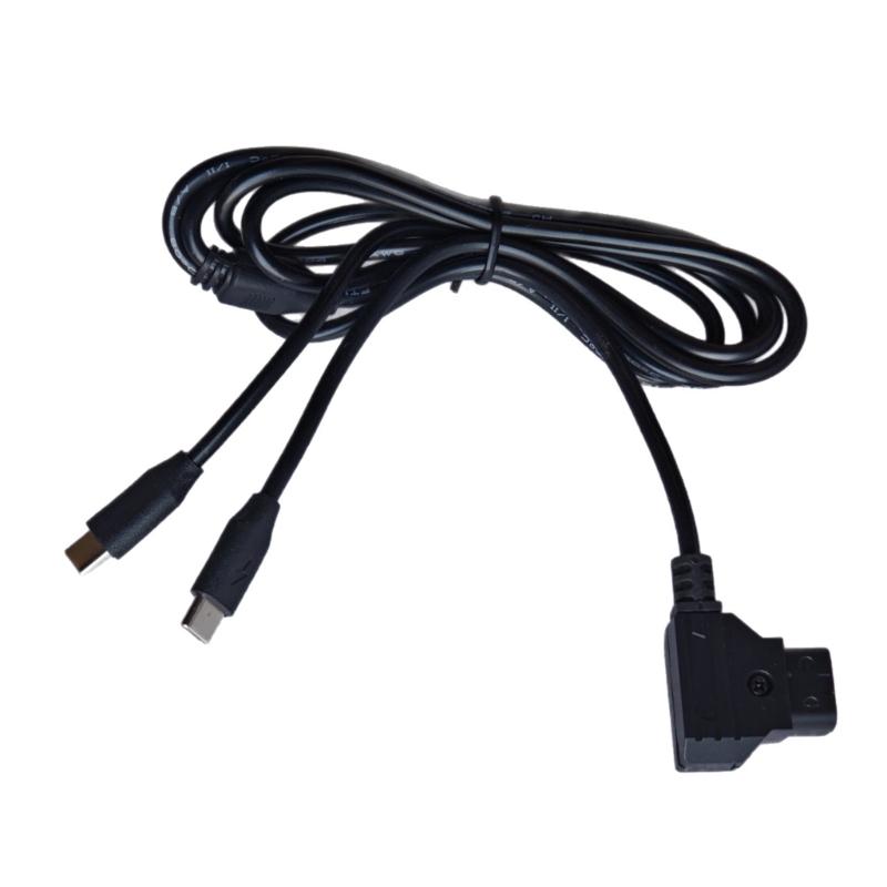 Double Function Data Transfer Power Adapter Cord D-tap to USB C Connectors for Professional Photography Gear