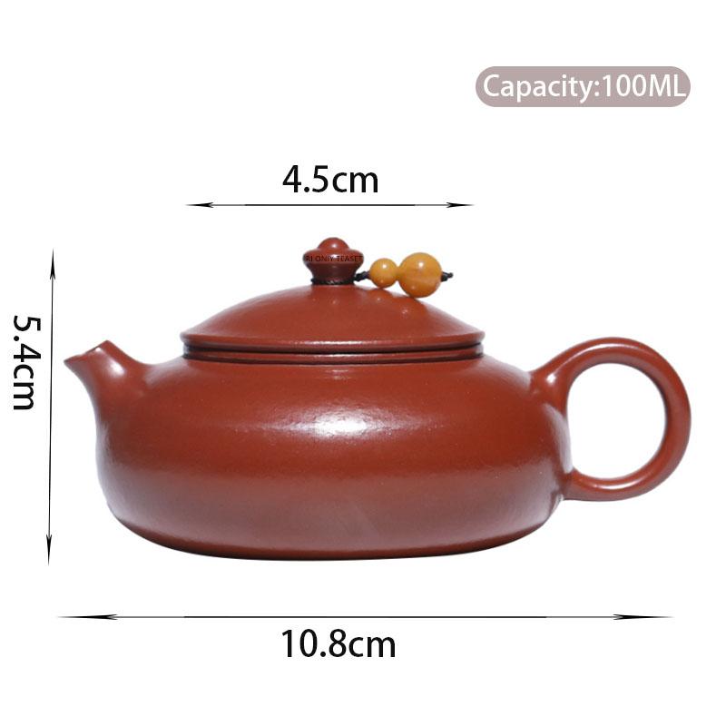 100ml Yixing Purple Clay Teapots Small Capacity Handmade Tea Pot Beauty Tea Infuser Kettle Chinese Raw Ore Zisha Tea Set Teaware