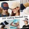 20Pz Visiera per Cappellino da Baseball Fai da Te Visiera di Plastica Piatta Sostituzione Visiera Cappello Inserti Visiera Cappellini a Punta