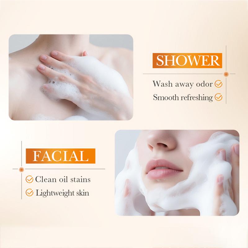 Sadoer Honey Milk Moisturizing Bubbling Soap Skin Whitening Facial Soap Deep Cleansing Body Face Wash Foam Solid Facial Cleanser