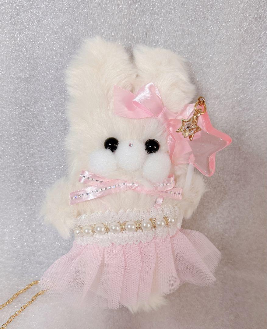 

[USED] fairydays Artist Felt Teddy Bear Handmade Plush Rabbit