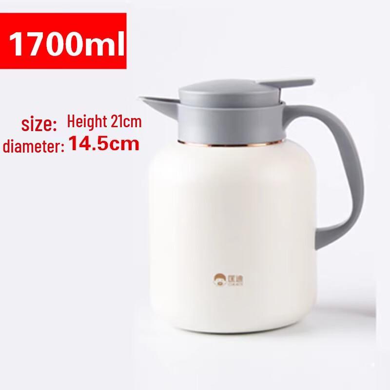 DKADI Large Capacity Stainless Steel Vacuum Thermos with Tea Infuser