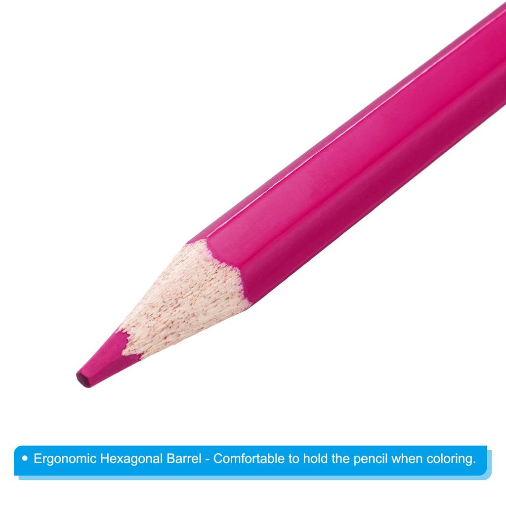 PATIKIL Colored 24 Pencils for and Pink Water-Soluble Pencils, Water-Soluble Blending, Coloring, Sketching, Painting,