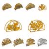 Space-Saving Ironwork Gold Tissue Holder Standing Nordic Style Flower Tissue Dispenser Rust-proof No-slip