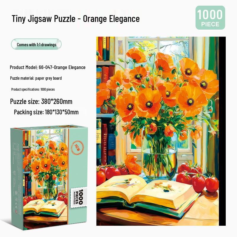 1000-Piece Cartoon Jigsaw Puzzle for Adults and Kids - Challenging Educational Stress Relief Toy Gift