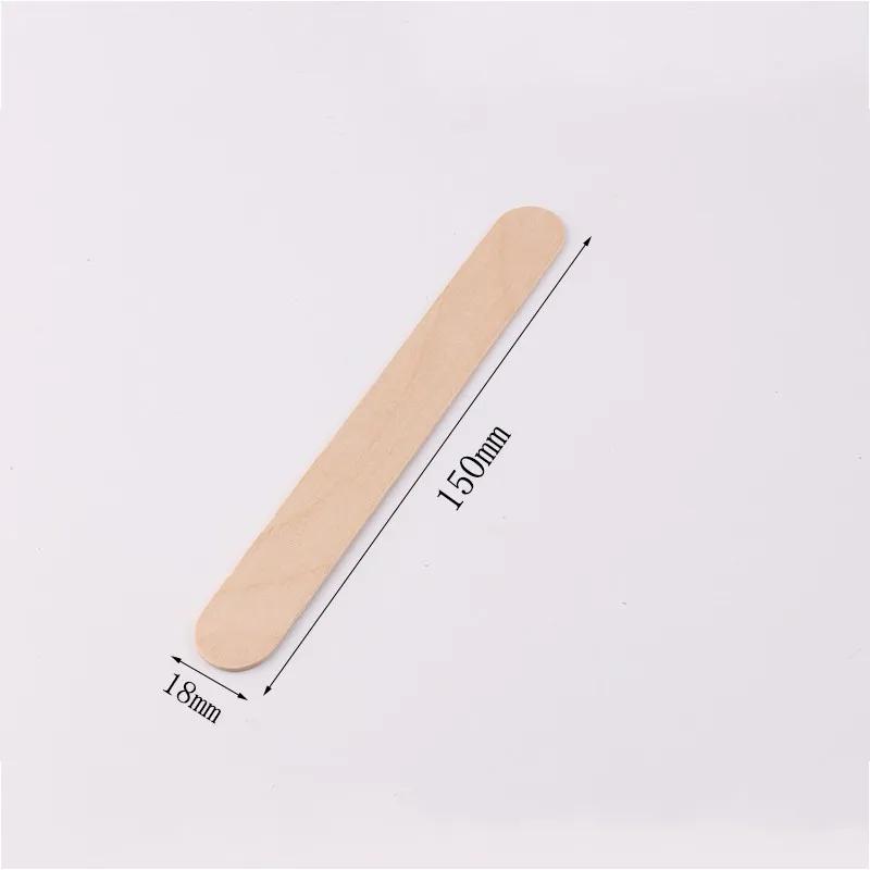Disposable Wooden Waxing Wax Spatulas 6" Hair Removal Stick Applicators Professional Facial Spa Tongue Depressor Tool